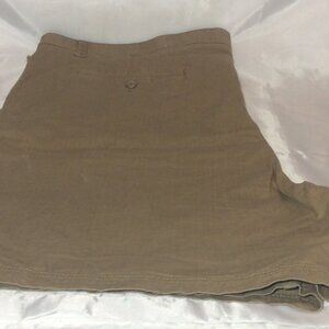 Ocean Coast Men Big & Tall Tan Shorts Size 44 Pockets Buton Zip